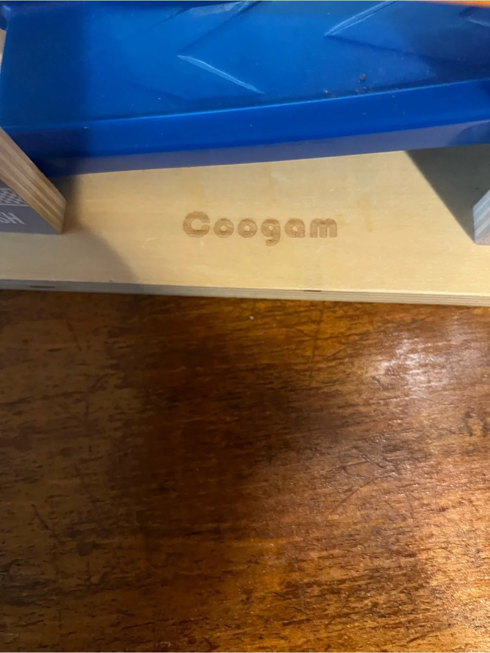 Coogam Wooden Car Ramp Racer Track + 5 Cars Montessori Toddler Toy